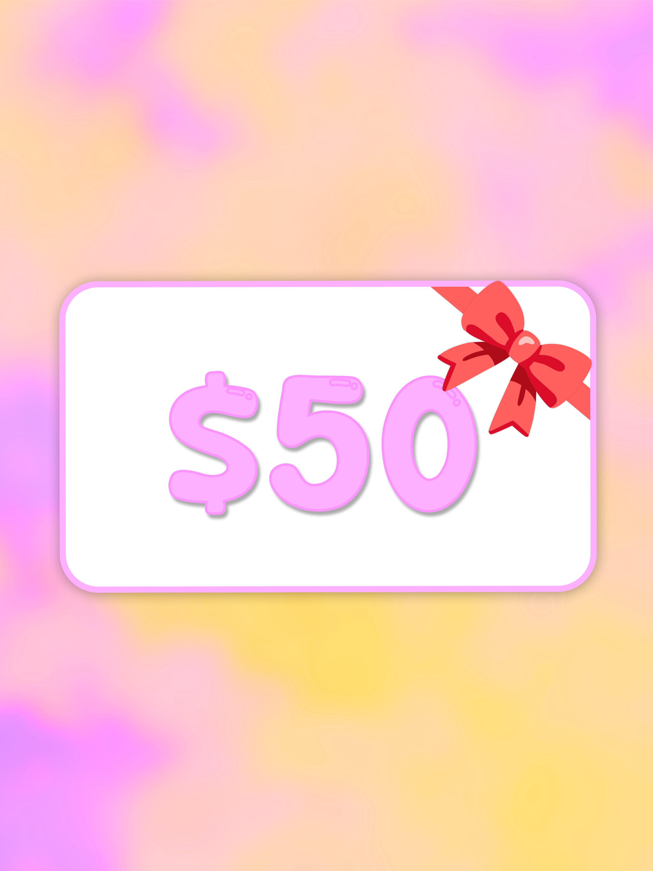 It's Custom Embroidery Gift Card!