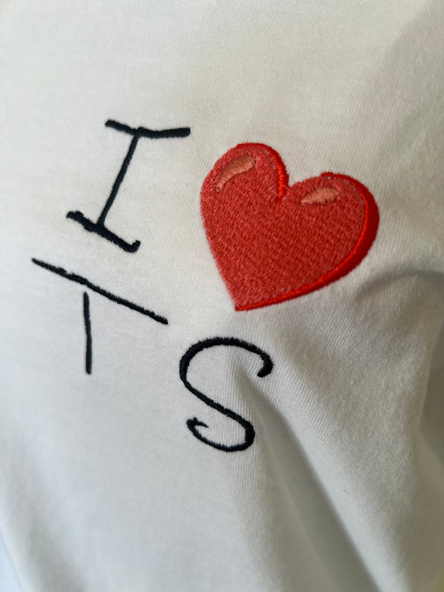 "I ❤️ TS" Upcycled Classic T-Shirt
