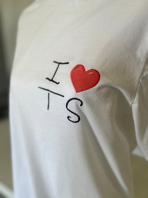 "I ❤️ TS" Upcycled Classic T-Shirt