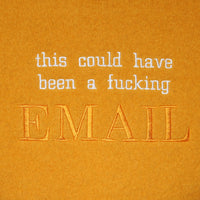 this could have been a f*cking EMAIL